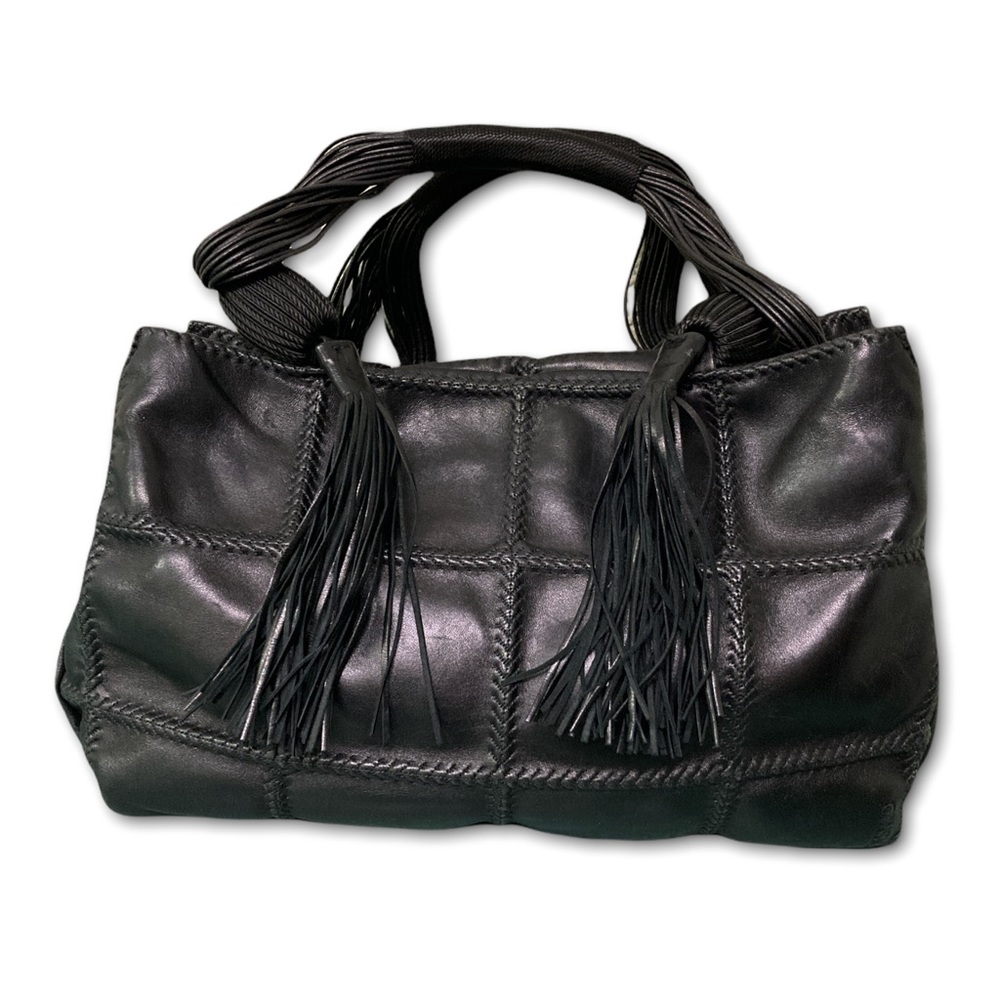 Desmo Leather Fringe Bag